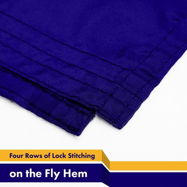 G128 2 Pack: New Hampshire NH State Flag | 3x5 Ft | Printed 150D Polyester - Indoor/Outdoor, Vibrant Colors, Brass Grommets, Quality Polyester, Much Thicker More Durable Than 100D 75D Polyester - Image 5