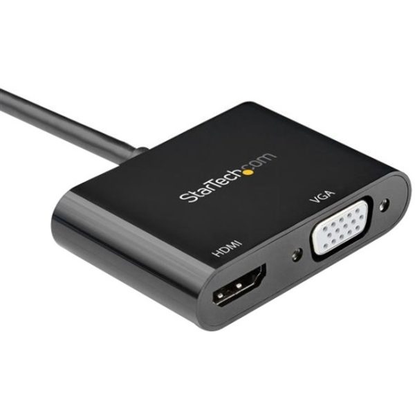 StarTech.com DisplayPort to HDMI VGA Adapter - DP 1.2 HBR2 to HDMI 2.0 4K 60Hz or VGA Monitor Converter - Digital Video Display Adapter - Image 3