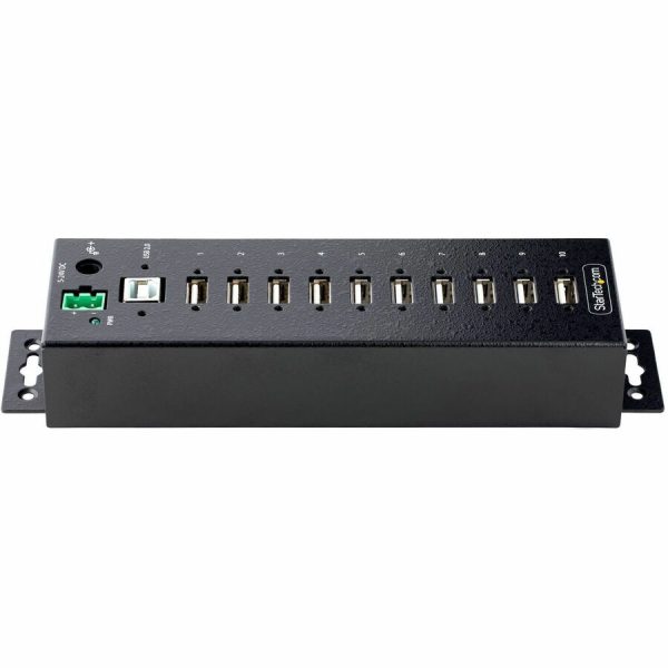 StarTech.com 10-Port Industrial USB 2.0 HUB, Rugged USB Hub w/ESD Level 4 Protection, DIN/Wall/Desk Mountable USB-A Hub, USB Expansion Hub - Image 3