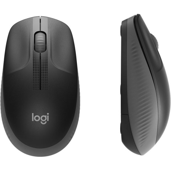Logitech Wireless Mouse M190 - Full Size Ambidextrous Curve Design, 18-Month Battery with Power Saving Mode, Precise Cursor Control & Scrolling, Wide Scroll Wheel, Thumb Grips (Charcoal) - Image 4