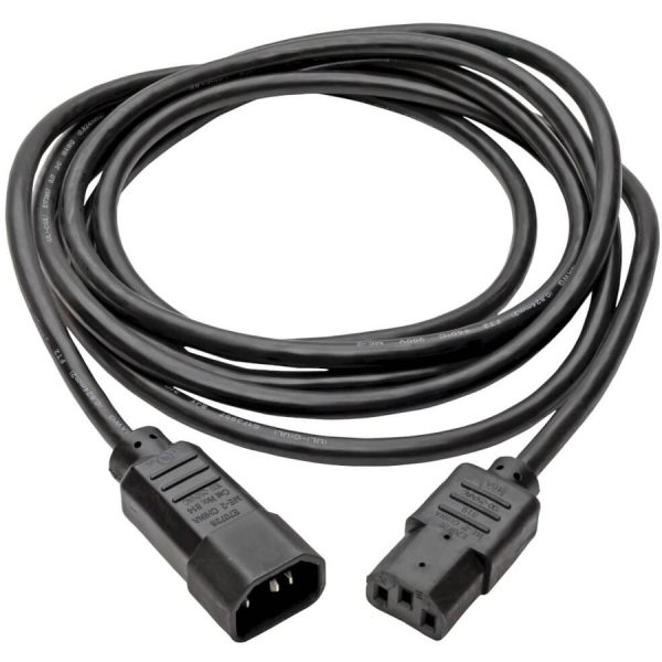 Eaton Tripp Lite Series PDU Power Cord, C13 to C14 - 10A, 250V, 18 AWG, 10 ft. (3.05 m), Black - Image 2