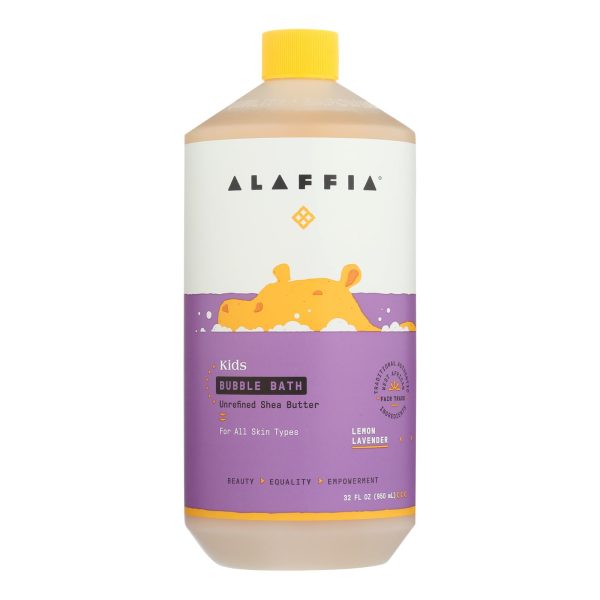 Alaffia - Everyday Bubble Bath - Lemon Lavender - 32 fl oz. - Image 2