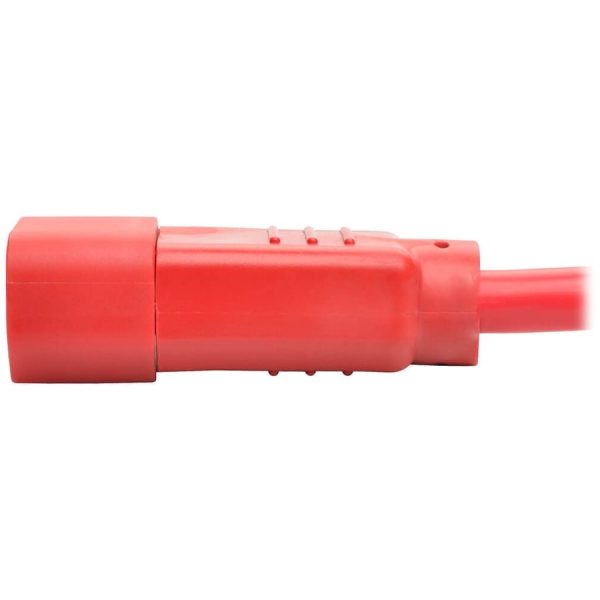 Eaton Tripp Lite Series Power Cord C14 to C15 - Heavy-Duty, 15A, 250V, 14 AWG, 6 ft. (1.83 m), Red - Image 5