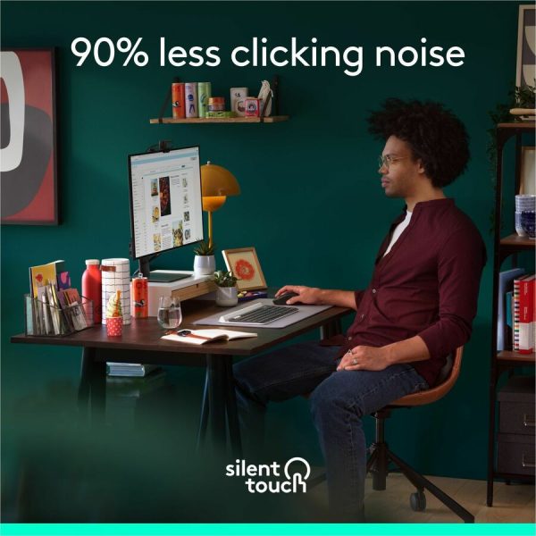 Logitech Signature M650 L Full Size Wireless Mouse - For Large Sized Hands, 2-Year Battery, Silent Clicks, Graphite - Image 4
