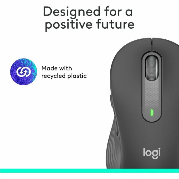 Logitech Signature M650 L Full Size Wireless Mouse - For Large Sized Hands, 2-Year Battery, Silent Clicks, Graphite - Image 10