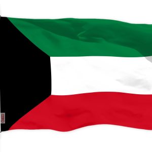 G128 Kuwait Kuwaiti Flag | 3x5 Ft | LiteWeave Pro Series Printed 150D Polyester | Country Flag, Indoor/Outdoor, Vibrant Colors, Brass Grommets, Thicker and More Durable Than 100D 75D Polyester