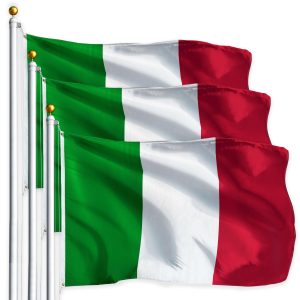 Italy Italian Flag 3x5 Ft 3-Pack Printed Polyester By G128