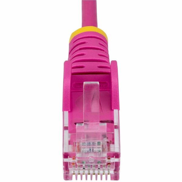 StarTech.com 10ft Pink Slim CAT6 Ethernet Cable, Slim Snagless RJ45, UTP, LSZH, 28AWG Bare Copper, Slim Network Patch Cord, Fluke Tested - Image 4