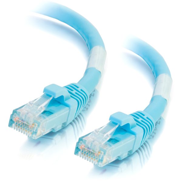 C2G 7ft Cat6a Snagless Unshielded (UTP) Network Patch Ethernet Cable-Aqua - Image 3