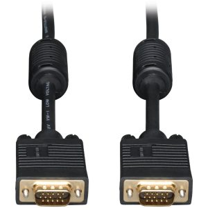 Eaton Tripp Lite Series VGA High-Resolution RGB Coaxial Cable (HD15 M/M), 25 ft. (7.62 m)