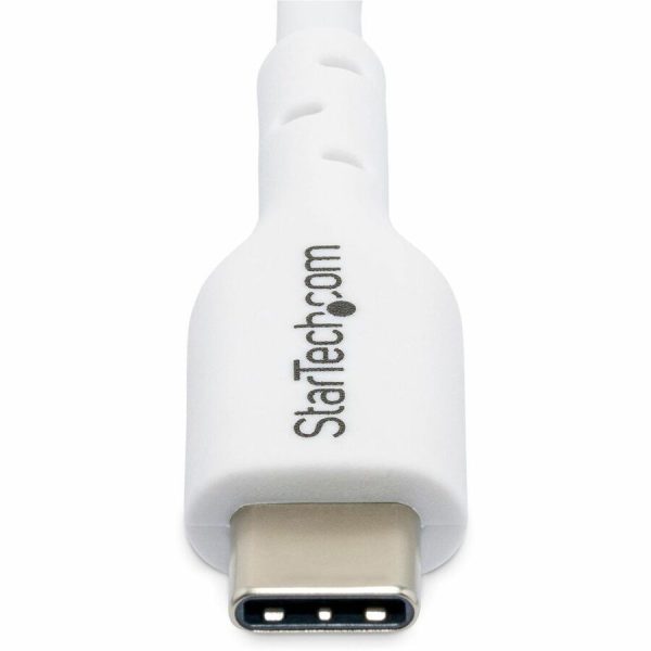 StarTech.com 6ft (1.8m) White USB-C Charging Cable, USB 2.0 Type-C Laptop Charger Cord, 60W Power Delivery, TPE Jacket, Data Transfer Cable - Image 5