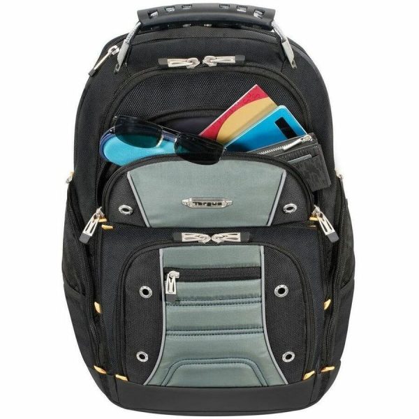 Targus Drifter II TSB239US Carrying Case Rugged (Backpack) for 17" Notebook - Black/Gray - TAA Compliant - Image 8