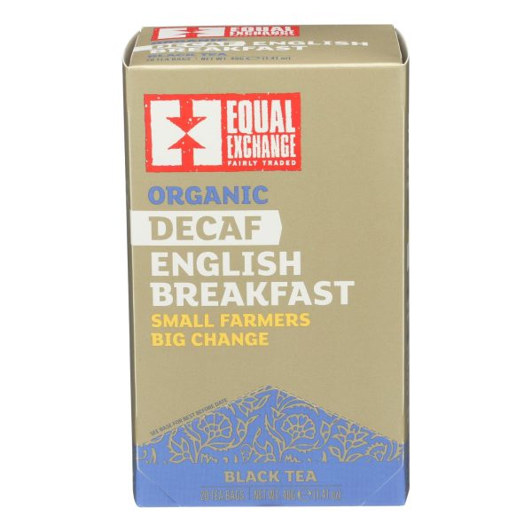 Equal Exchange Organic Decaf Black Tea - English Breakfast - Case of 6 - 20 Bags - Image 2