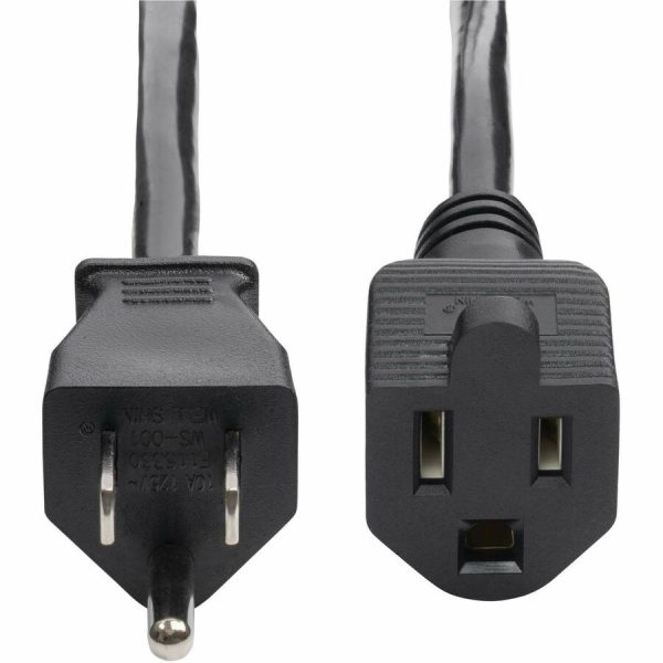 StarTech.com 10ft (3m) Power Extension Cord, NEMA 5-15P to NEMA 5-15R AC Power Cable, 10A 125V, 18AWG, UL Listed - Image 4