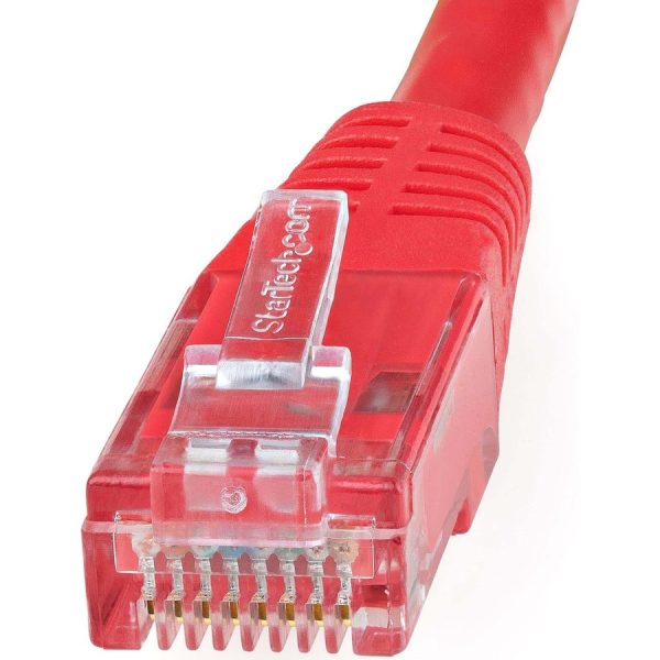 StarTech.com 2ft CAT6 Ethernet Cable - Red Molded Gigabit - 100W PoE UTP 650MHz - Category 6 Patch Cord UL Certified Wiring/TIA - Image 2