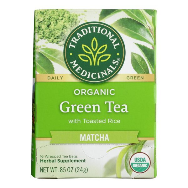 Traditional Medicinals - Green Tea Mtcha W/rce - Case of 6 - 16 BAG - Image 2
