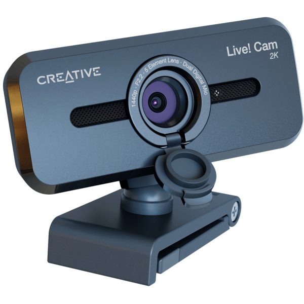 Creative Live! Cam Sync V3 2K QHD USB Webcam with 4X Digital Zoom (4 Zoom Modes from Wide Angle to Narrow Portrait View), Privacy Lens, 2 Mics, for PC and Mac - Image 7