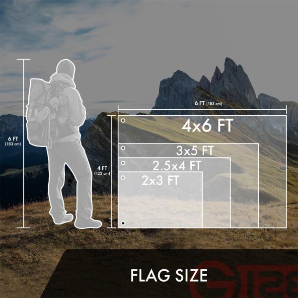 Thin Red Line State Flag 2x3FT 3-Pack Embroidered Polyester By G128 - Image 7