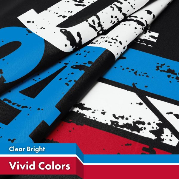 G128 3 Pack: DeSantis Election 2024 Flag | 3x5 Ft | LiteWeave Pro Series Printed 150D Polyester | Election Flag, Vibrant Colors, Brass Grommets, Thicker and More Durable Than 100D 75D Polyester - Image 3