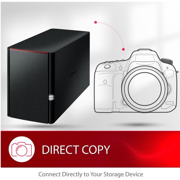 BUFFALO LinkStation SoHo 220 Home-Office NAS Storage 4TB Personal Cloud Hard Drives Included - Image 5