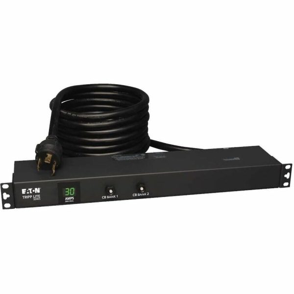 Eaton Tripp Lite Series 2.9kW Single-Phase Local Metered PDU, 120V Outlets (12 5-15/20R), L5-30P, 15 ft. (4.57 m) Cord, 1U Rack-Mount - Image 6