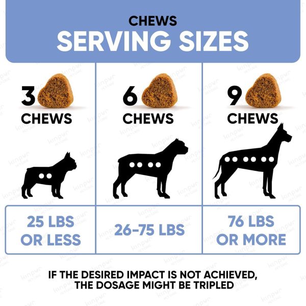 Natural Calming Chews for Dogs with Hemp Oil & Valerian Root   Supports Relaxation During Fireworks Thunderstorms & Separation   Hip & Joint Support   Chicken Flavored Treats for All Breeds - Image 6