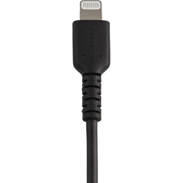 StarTech.com 6 inch/15cm Durable Black USB-A to Lightning Cable, Rugged Heavy Duty Charging/Sync Cable for Apple iPhone/iPad MFi Certified - Image 5
