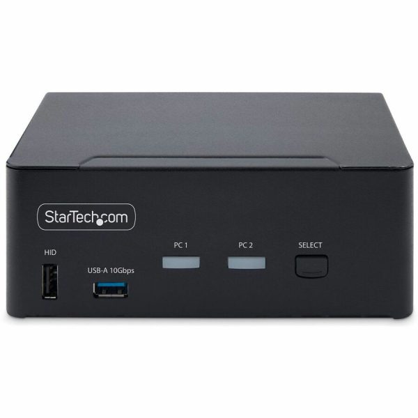 StarTech.com 2-Port Dual-Monitor DisplayPort 1.4 KVM Switch, 8K 60Hz / 4K 144Hz, 2x USB 10Gbps Ports, Hotkey Switching, TAA Compliant - Image 3