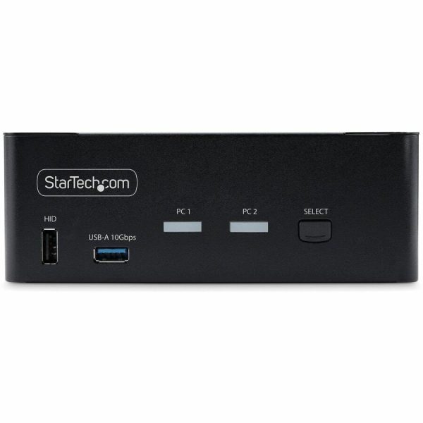 StarTech.com 2-Port Dual-Monitor DisplayPort 1.4 KVM Switch, 8K 60Hz / 4K 144Hz, 2x USB 10Gbps Ports, Hotkey Switching, TAA Compliant - Image 5