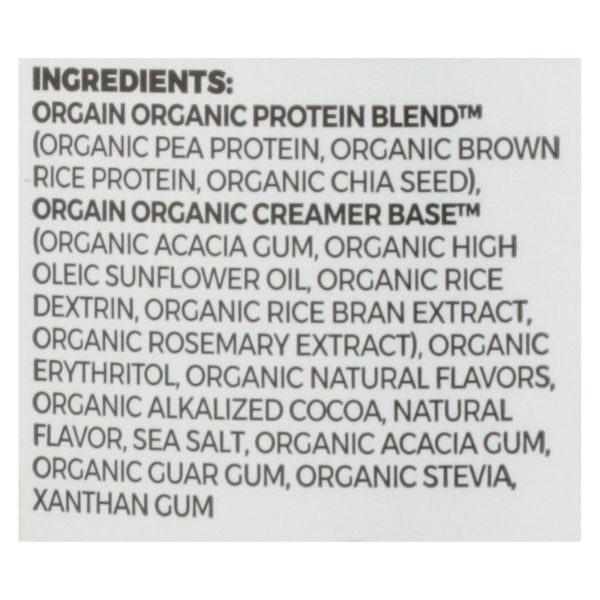 Orgain Organic Protein Powder - Plant Based - Creamy Chocolate Fudge - 2.03 lb - Image 2