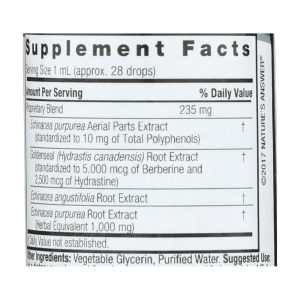 Nature's Answer - Echinacea-Goldenseal - Alcohol Free - 1 oz