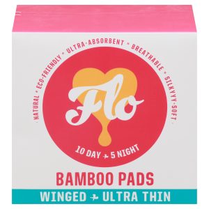 Flo - Pads Bamboo - Case of 8-15 CT