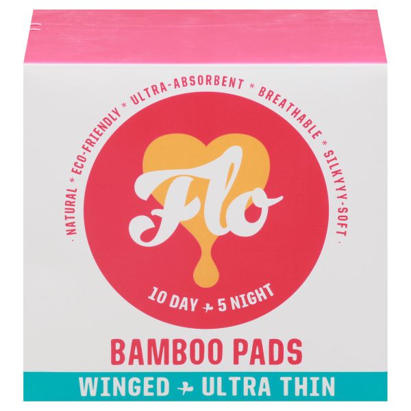 Flo - Pads Bamboo - Case of 8-15 CT