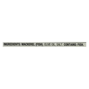 Season Brand Mackerels - Fillets - in Olive Oil - 4.375 oz - case of 12