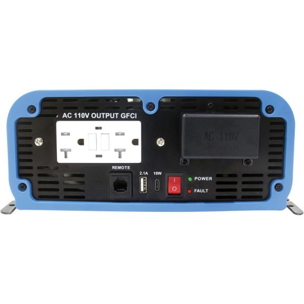 Eaton Tripp Lite Series 2000W Light-Duty Compact Power Inverter - 2x 5-15/20R, USB Charging, Pure Sine Wave, Wired Remote - Image 4
