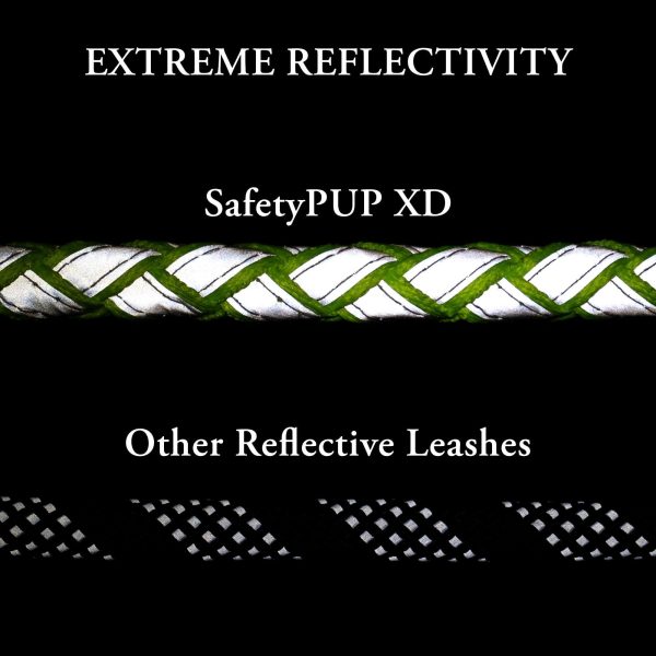 Reflective Dog Leash. Heavy Duty and Durable for Large and Medium Breeds. 6 Ft Long Rope Tangle Free Braided Leash with Comfortable Handle - Image 3