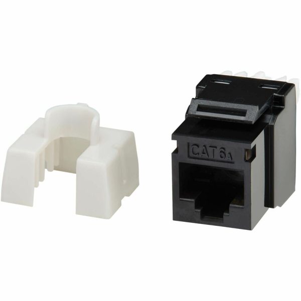 Eaton Tripp Lite Series Cat6a Keystone Jack - 4PPoE Compliant, 110/Krone, 568A/B, RJ45 Ethernet, Black, TAA - Image 2