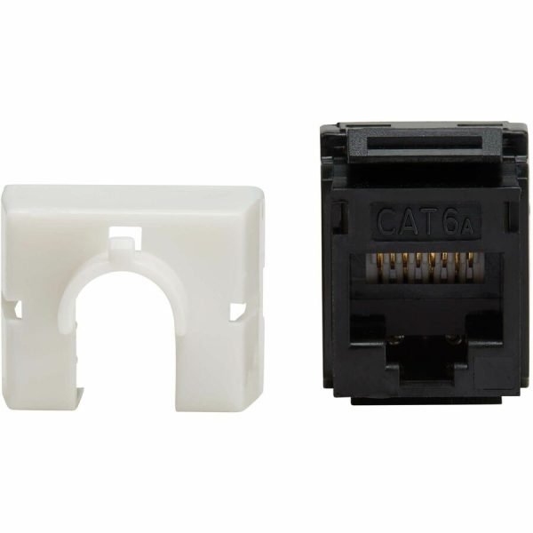 Eaton Tripp Lite Series Cat6a Keystone Jack - 4PPoE Compliant, 110/Krone, 568A/B, RJ45 Ethernet, Black, TAA - Image 3