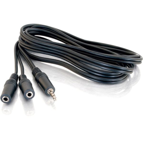 C2G 6ft One 3.5mm Stereo Male to Two 3.5mm Stereo Female Y-Cable - Image 2