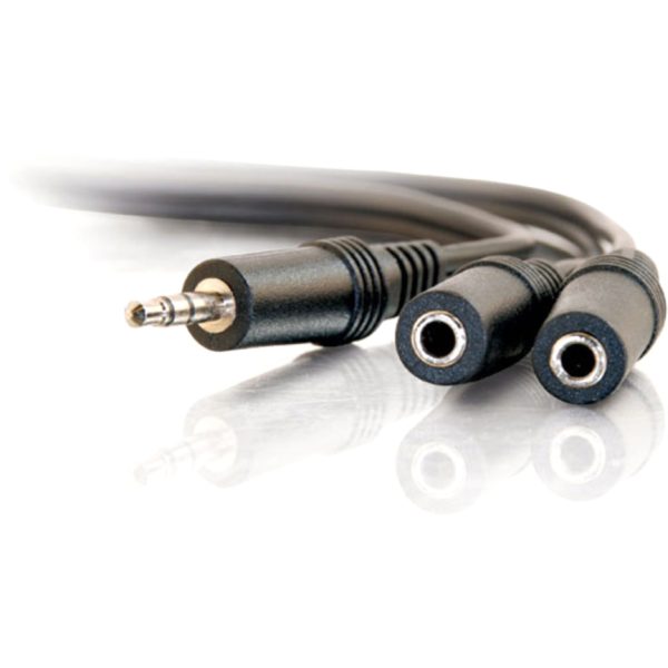 C2G 6ft One 3.5mm Stereo Male to Two 3.5mm Stereo Female Y-Cable - Image 3