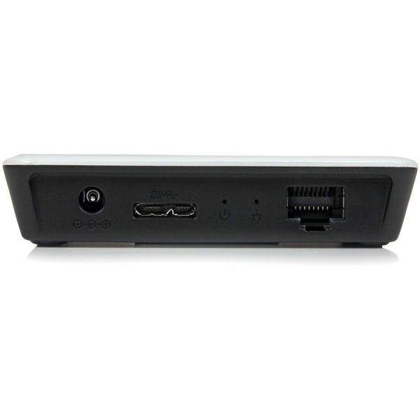 StarTech.com USB 3.0 to Gigabit Ethernet NIC Network Adapter with 3 Port Hub - White - Image 3