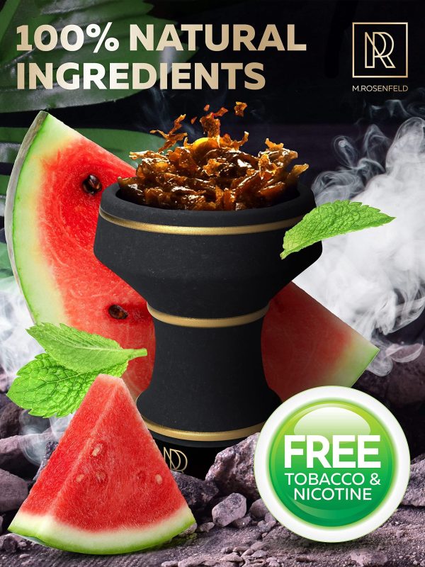 Hookah Flavor Watermelon Mint Herbal   Hookah Shisha Tobacco Free Molasses  Hookah Tobacco & Nicotine Free with Real Organic Shisha Hookah Flavors 100 Gram   3.5 ounce Watermelon Ice Hookah Molasses - Image 3