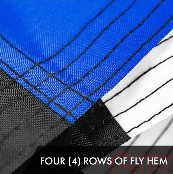 Thin Blue & Red Line State Flag 3x5 Ft 5-Pack Embroidered Polyester By G128 - Image 5