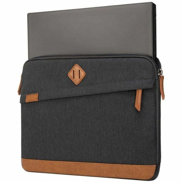 Targus Strata III TBS93004GL Carrying Case (Sleeve) for 14" Notebook - Gray, Brown - Image 2