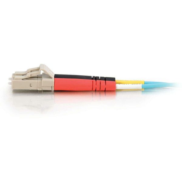 C2G 1m LC-LC 10Gb 50/125 Duplex Multimode OM3 Fiber Cable -Aqua- 3ft - Image 4