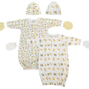Unisex Newborn Baby 6 Piece Gown Set Nc_0762