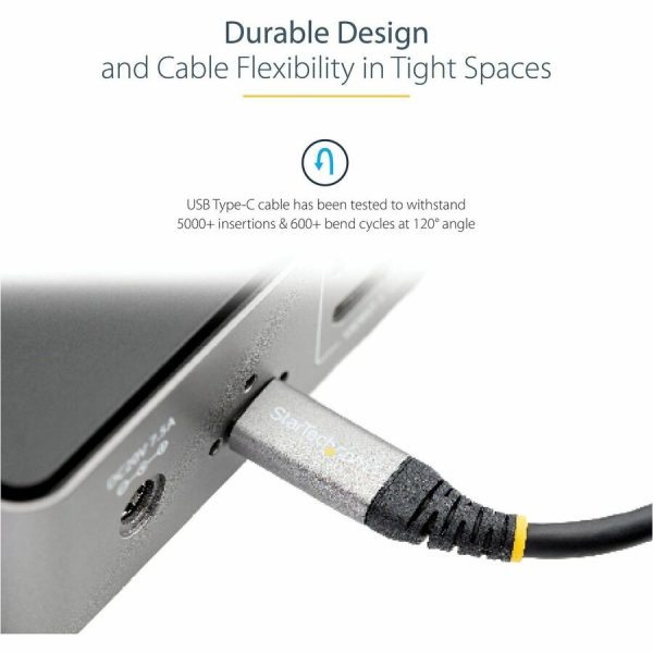 StarTech.com 20" 50cm USB C Cable 10Gbps, USB 3.1 Type-C Cable, 5A/100W, DP Alt Mode, USB-C Cord for USB-C Laptop/Phone/Device - Image 5