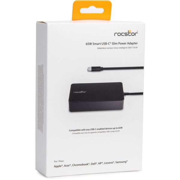 Rocstor 65W Smart USB-C Laptop Power Adapter Charger - Image 5
