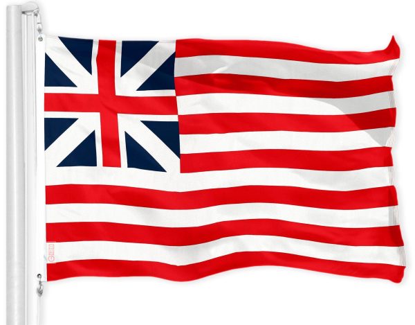G128 Combo Pack: USA American Flag 3x5 Ft 150D Printed Stars & Grand Union Flag 3x5 Ft 150D Printed - Image 2