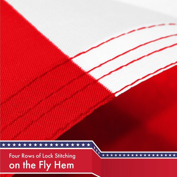 G128 Combo Pack: USA American Flag 3x5 Ft 150D Printed Stars & Grand Union Flag 3x5 Ft 150D Printed - Image 5